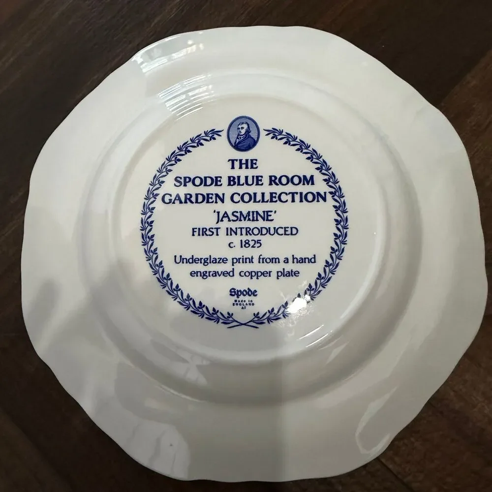 Spode Blue Room Garden Collection Jasmine Buffet Dessert Plate